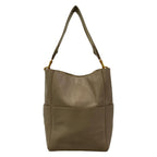 Celine Shoulder Bag Sangles Brown Leather — view 3