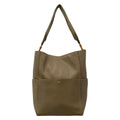 Celine Shoulder Bag Sangles Brown Leather