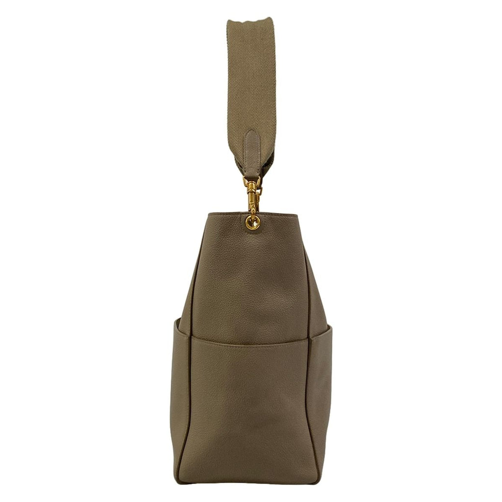 Celine Shoulder Bag Sangles Brown Leather — view 4
