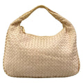 Bottega Veneta Shoulder Bag Beige Leather