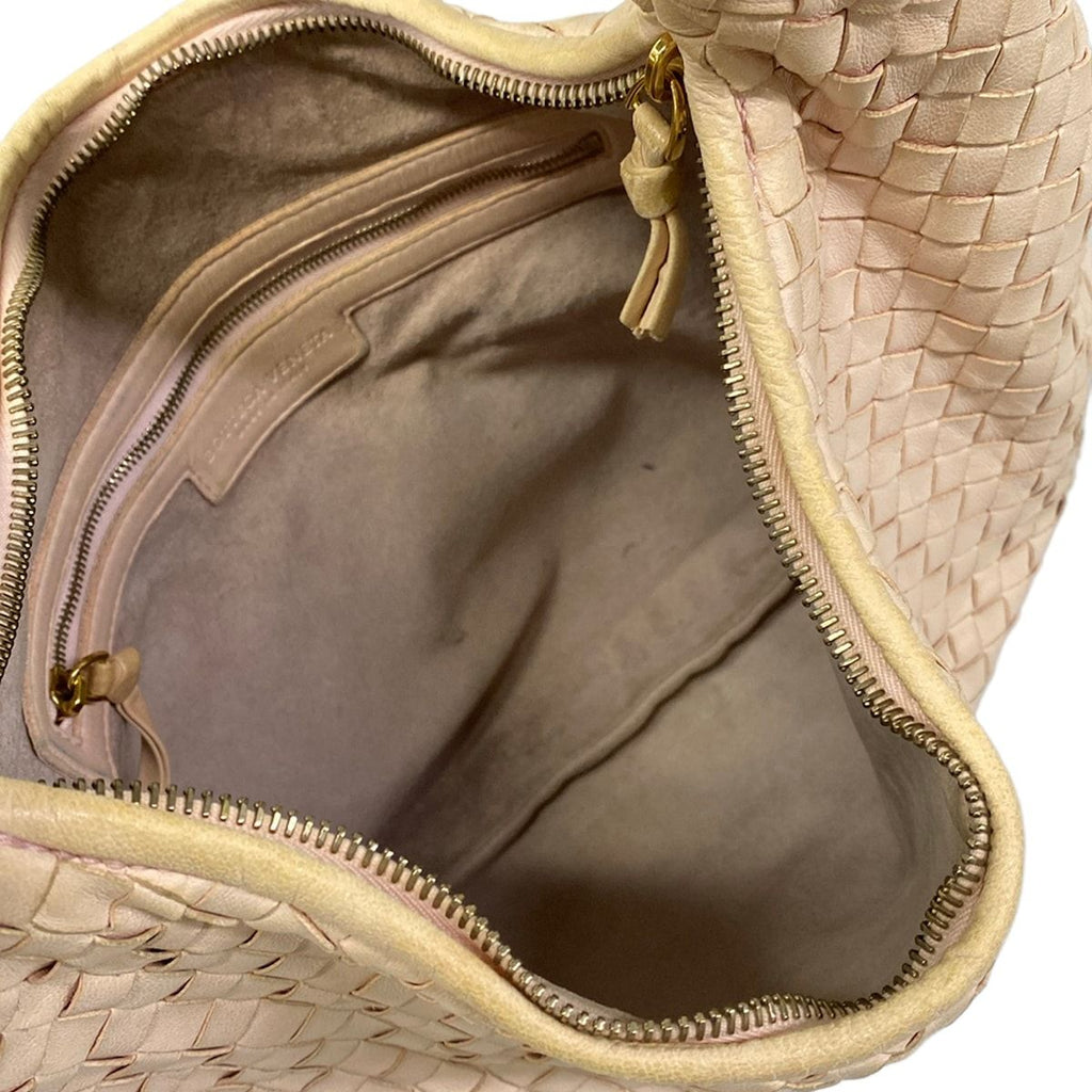 Bottega Veneta Shoulder Bag Beige Leather — view 7