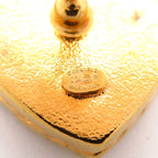 Chanel Earrings CC Logo Navy Gold — view 5