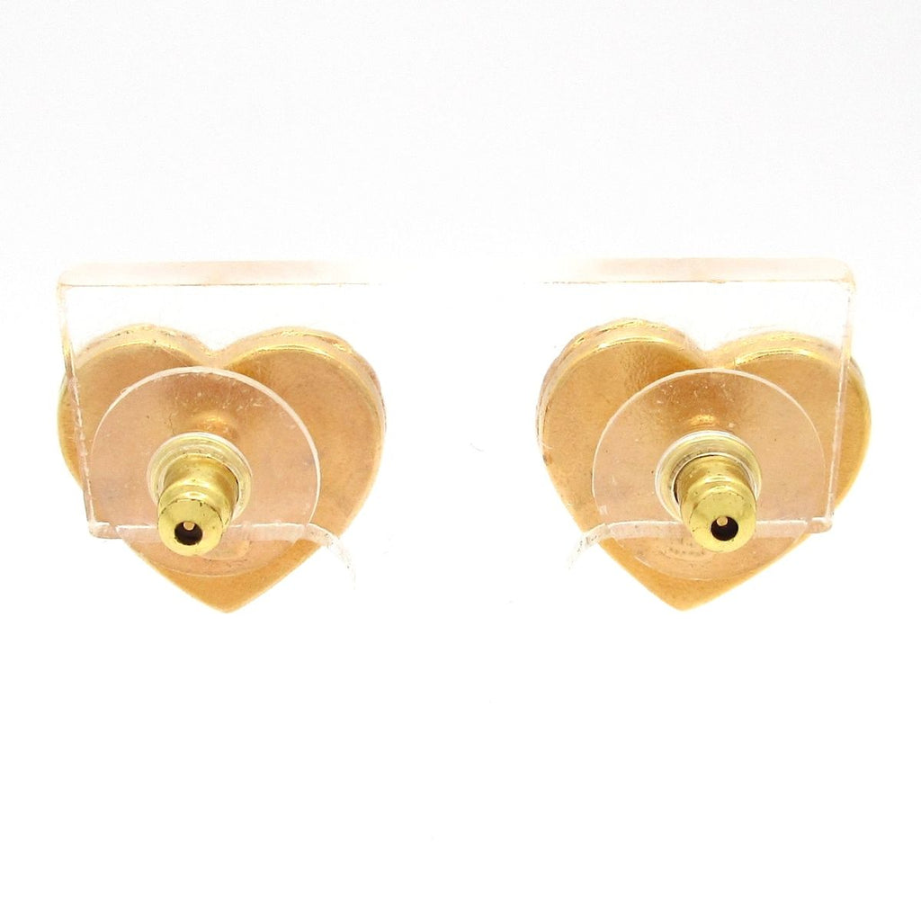 Chanel Earrings CC Logo Navy Gold — view 3