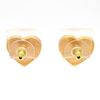 Chanel Earrings CC Logo Navy Gold — view 3