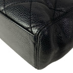 Chanel Tote Quilted Black Silver — view 8
