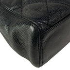 Chanel Tote Quilted Black Silver — view 9
