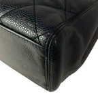 Chanel Tote Quilted Black Silver — view 6