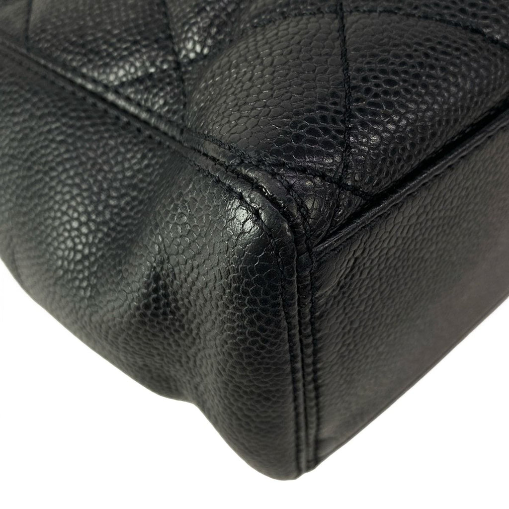 Chanel Tote Quilted Black Silver — view 7