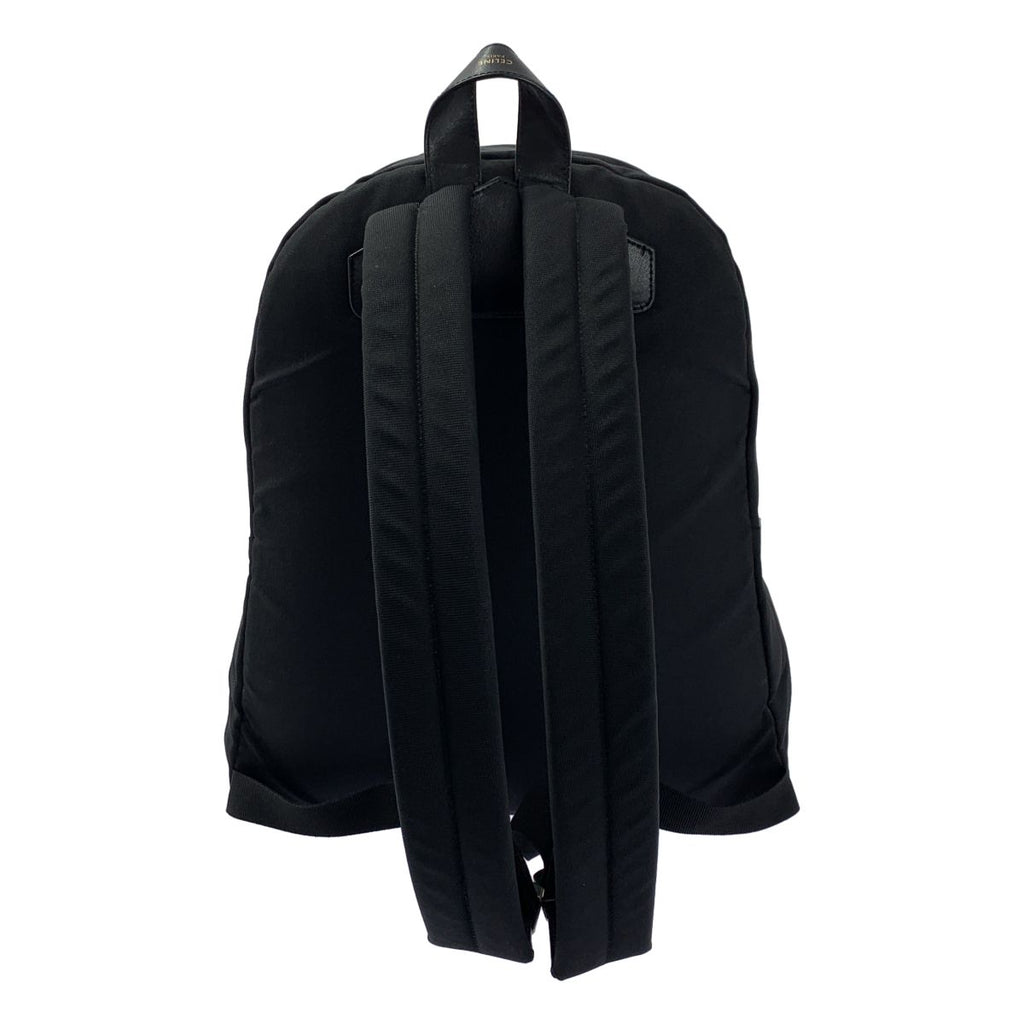 Celine Nylon Logo Zip Backpack Black — view 2