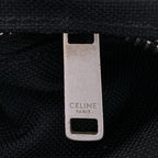 Celine Nylon Logo Zip Backpack Black — view 8