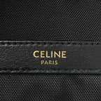 Celine Nylon Logo Zip Backpack Black — view 4