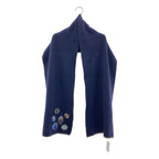 Louis Vuitton Cashmere Patch Shawl Scarf Navy