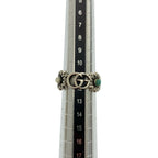 Gucci Marmont Double Mother of Pearl Turquoise Ring Silver — view 8