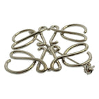 Loewe Metal Anagram Brooch Silver — view 3