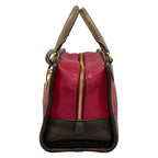 Loewe Handbag Amazona 28 Pink Gray Beige Dark Brown Leather — view 4