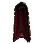 Prada Clutch Bordeaux Gold Studs Rhinestone — view 4