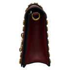 Prada Clutch Bordeaux Gold Studs Rhinestone — view 2