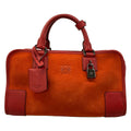 Loewe Handbag Amazona 28 Red Leather
