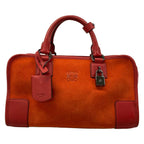 Loewe Handbag Amazona 28 Red Leather