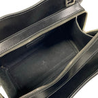 Saint Laurent Paris Handbag Light Gray Black Leather — view 7