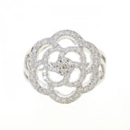Chanel Camellia Ring White Gold