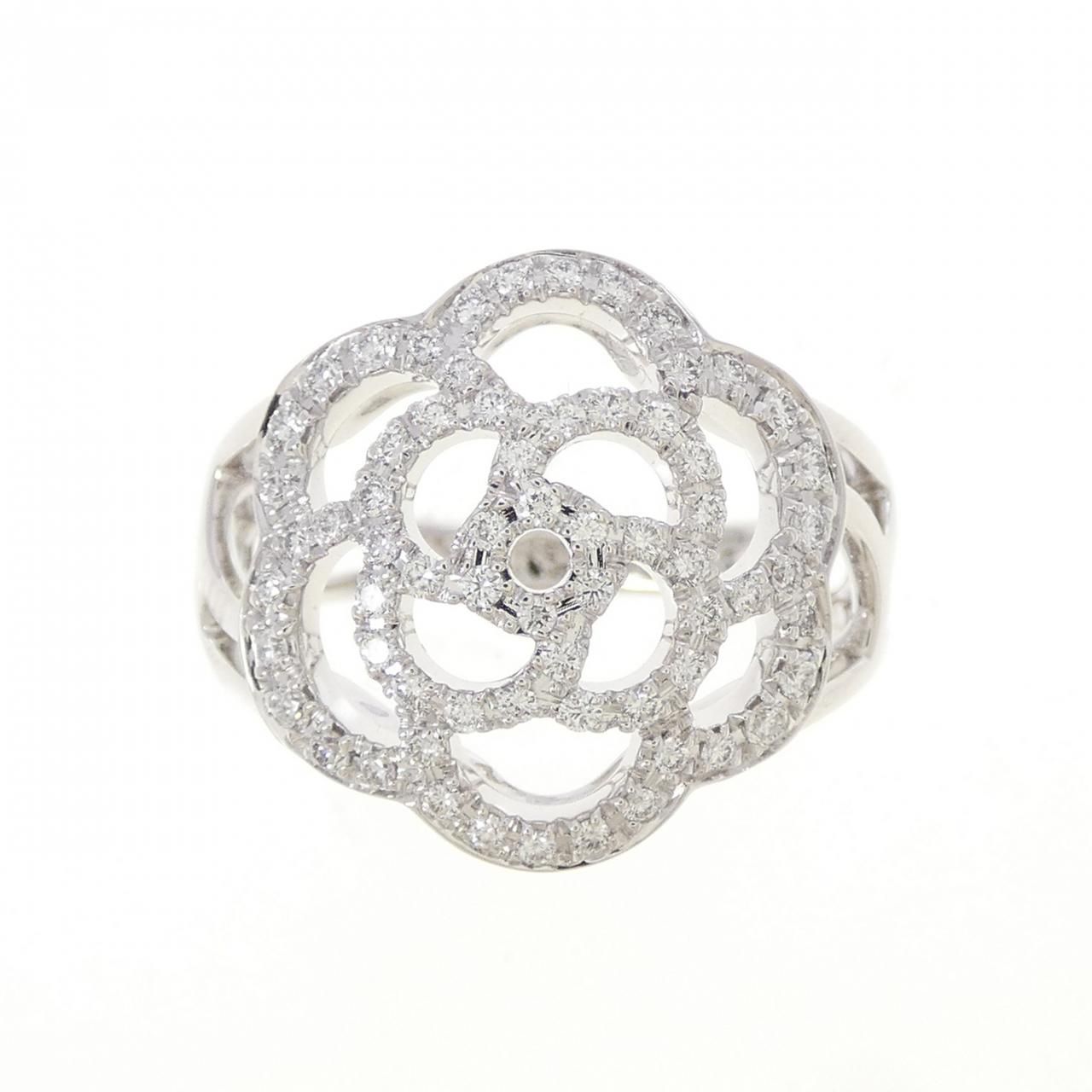 Chanel Camellia Ring White Gold