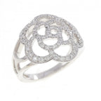 Chanel Camellia Ring White Gold