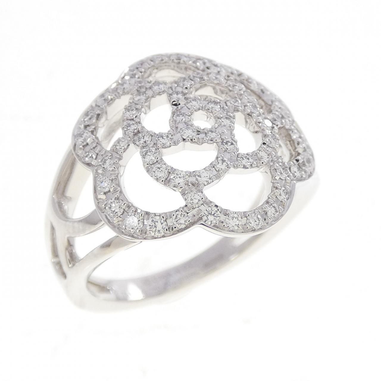 Chanel Camellia Ring White Gold