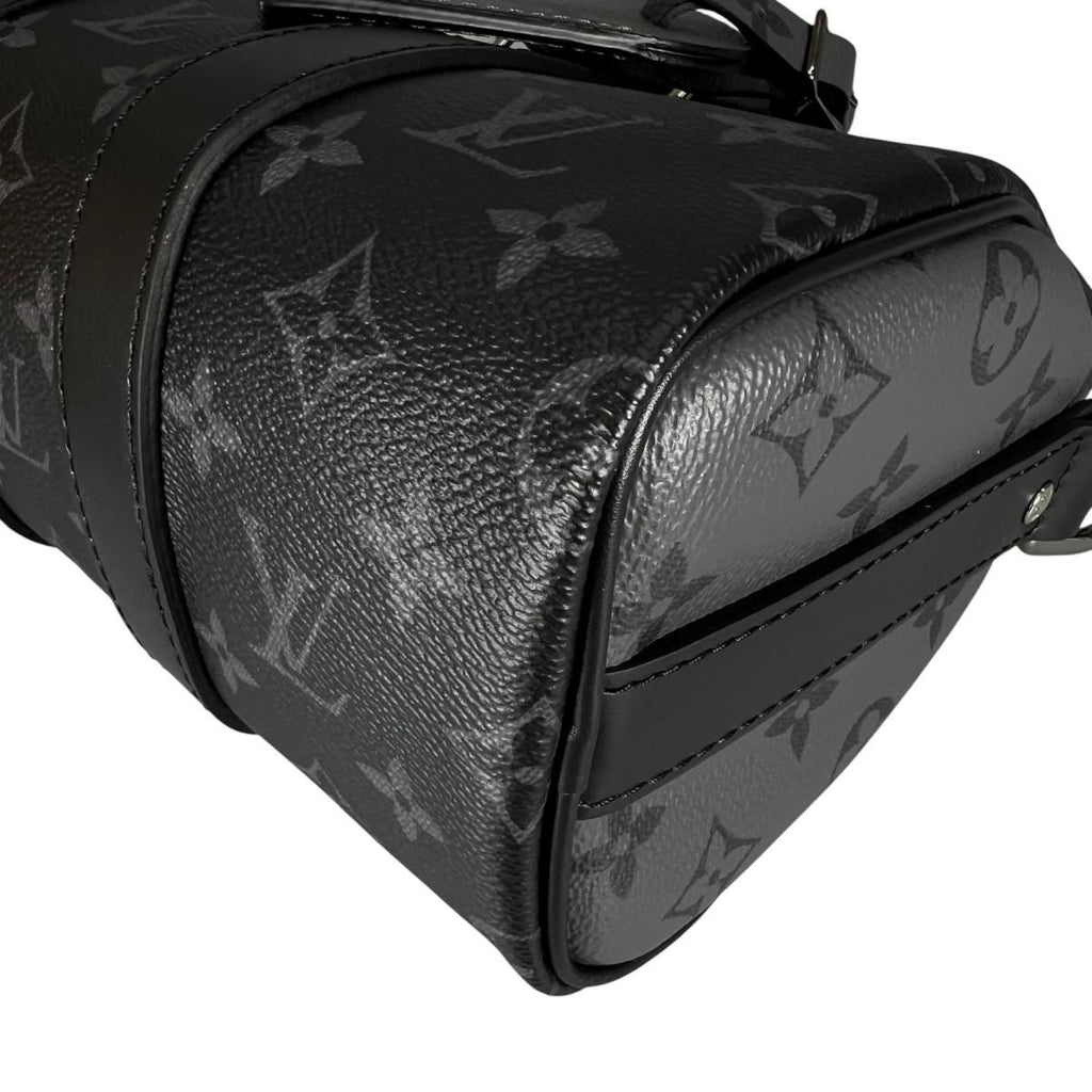 Louis Vuitton Eclipse Bandouliere Keepall 25 Handbag Black — view 7