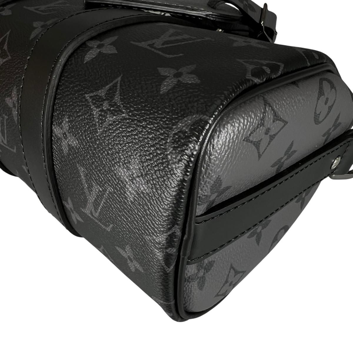 Louis Vuitton Eclipse Bandouliere Keepall 25 Handbag Black — view 7