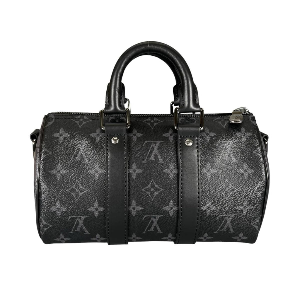 Louis Vuitton Eclipse Bandouliere Keepall 25 Handbag Black — view 3