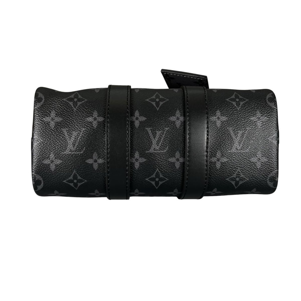 Louis Vuitton Eclipse Bandouliere Keepall 25 Handbag Black — view 5