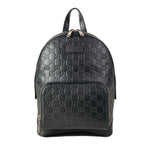 Gucci Backpack Guccissima Line Black Leather