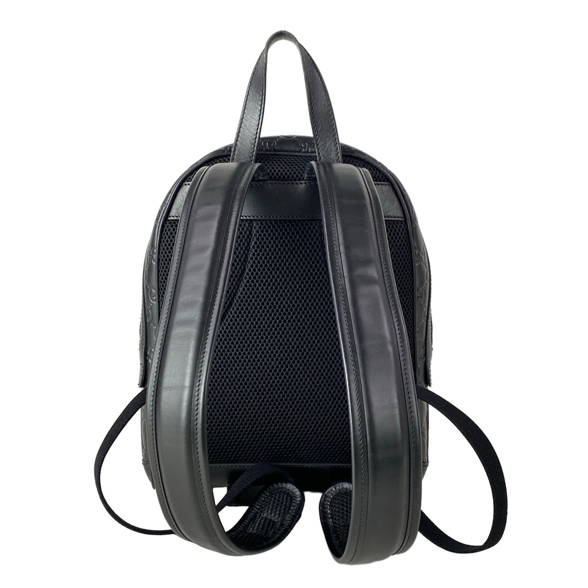 Gucci Backpack Guccissima Line Black Leather — view 3