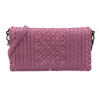 Bottega Veneta Shoulder Bag Intrecciato Light Purple Stitch Leather