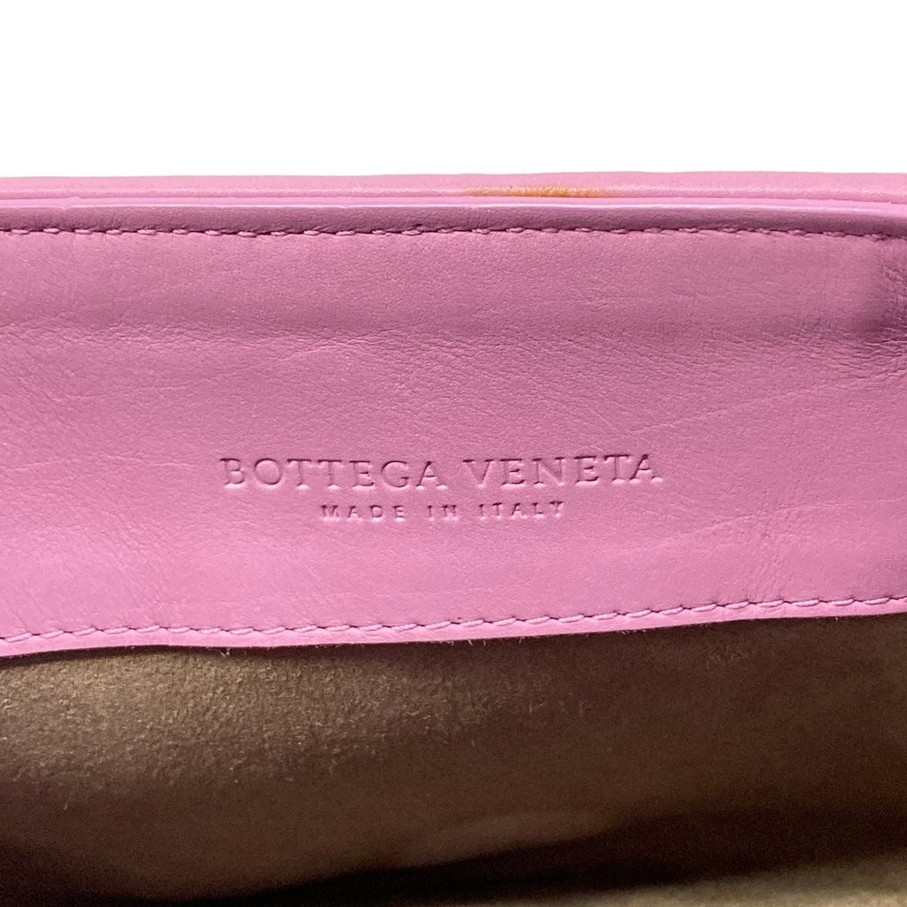 Bottega Veneta Shoulder Bag Intrecciato Light Purple Stitch Leather — view 9