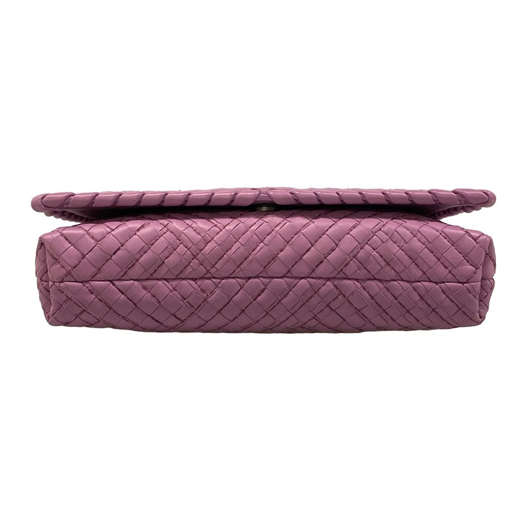 Bottega Veneta Shoulder Bag Intrecciato Light Purple Stitch Leather — view 5