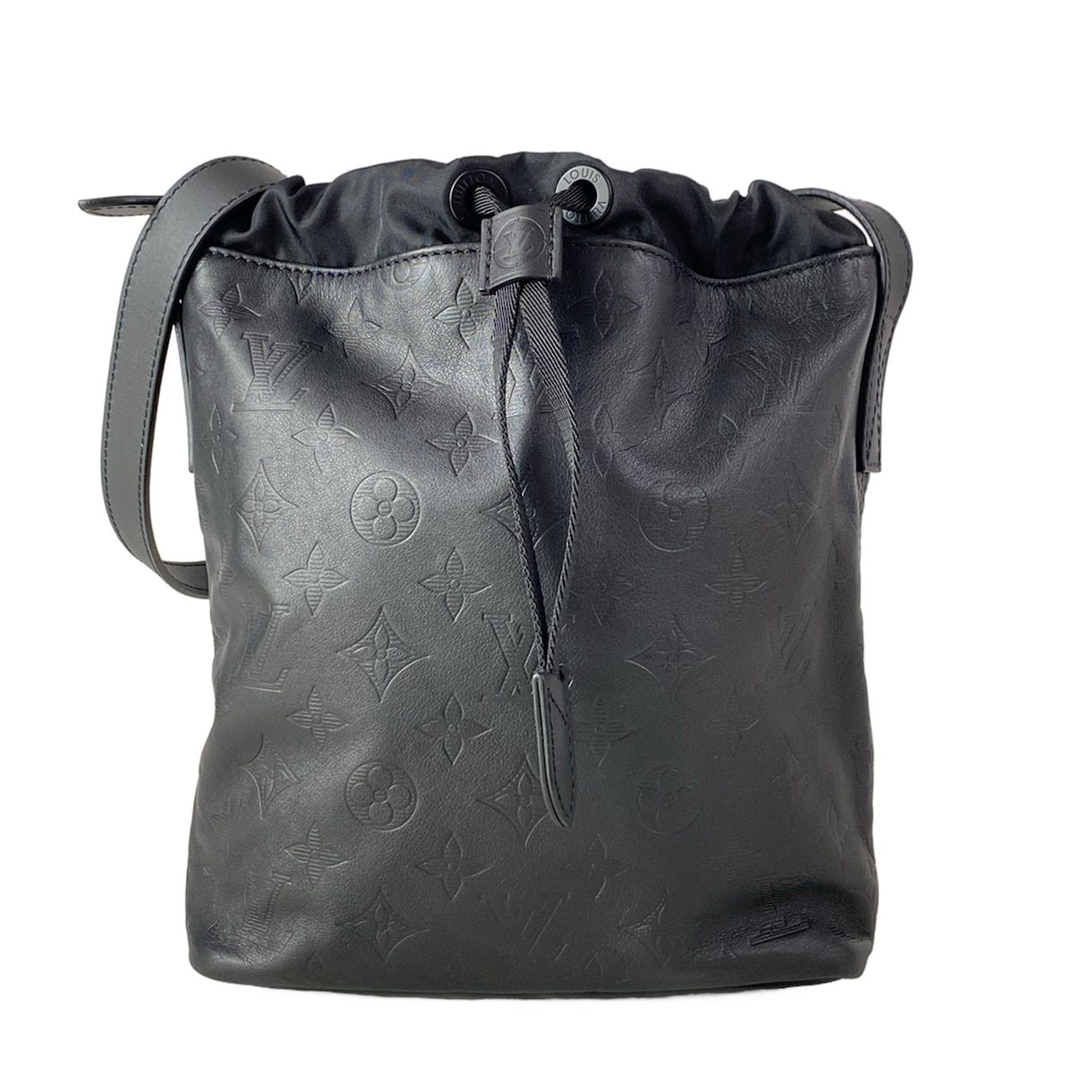Louis Vuitton Shoulder Bag Monogram Shadow Nano Leather