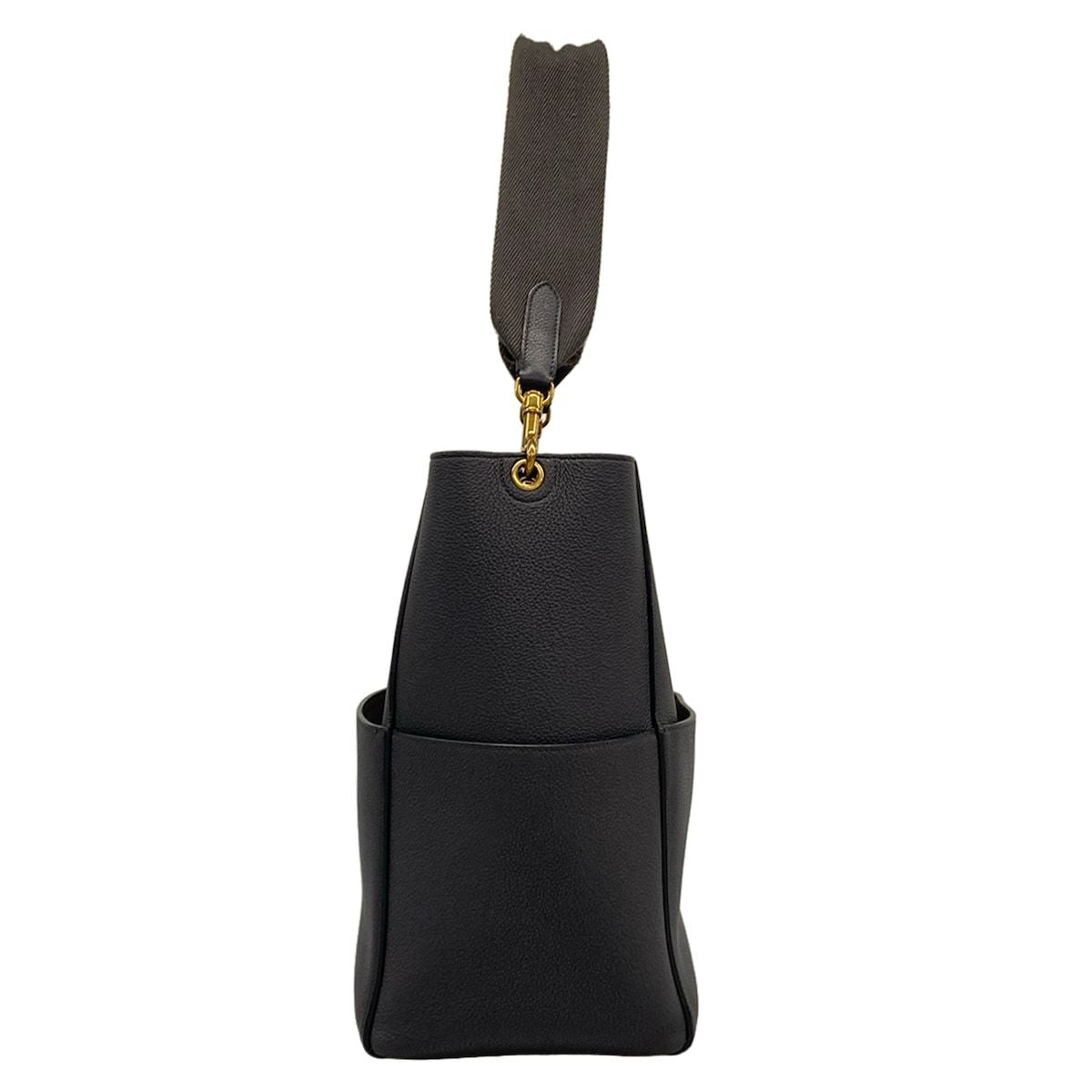 Celine Shoulder Bag Sangles Dark Gray Strap Removable — view 4