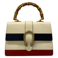 Gucci Handbag Dionysus White Dark Navy Red Leather