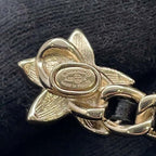 Chanel Brooch CC Logo Flower Rhinestone Faux Pearl Black — view 7