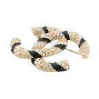 Chanel Brooch CC Logo Rhinestone Faux Pearl — view 2