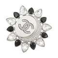 Chanel Brooch CC Logo Sun Rhinestone