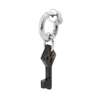Hermes Earrings Cle Sing Buffalo Horn Single