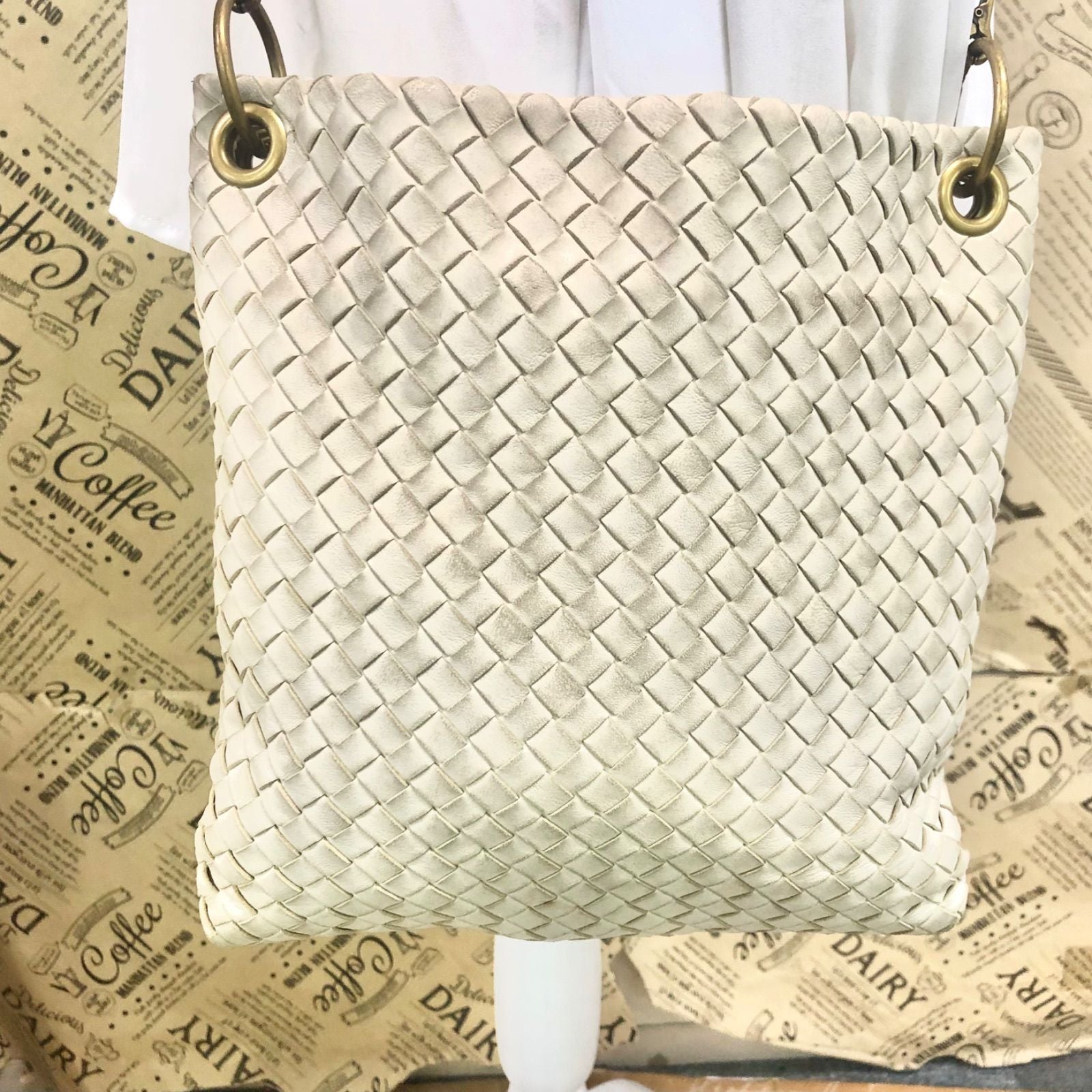 Bottega Veneta Shoulder Bag Crossbody Intre White Pochette Travel