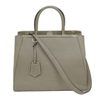 Fendi Bag Toujour Beige Silver Leather Shoulder