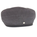 Hermes Santono Denim Series Button Beret Silver Cotton leather Gray — view 5