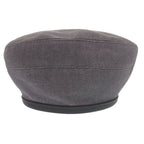 Hermes Santono Denim Series Button Beret Silver Cotton leather Gray — view 2