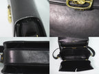 Celine Carriage Shoulder Bag Leather Black — view 8
