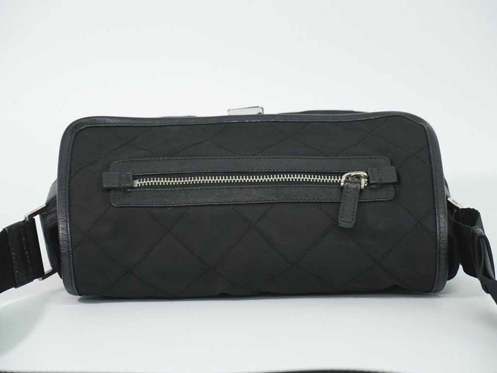 Prada Nylon Shoulder Bag Pochette Black — view 5